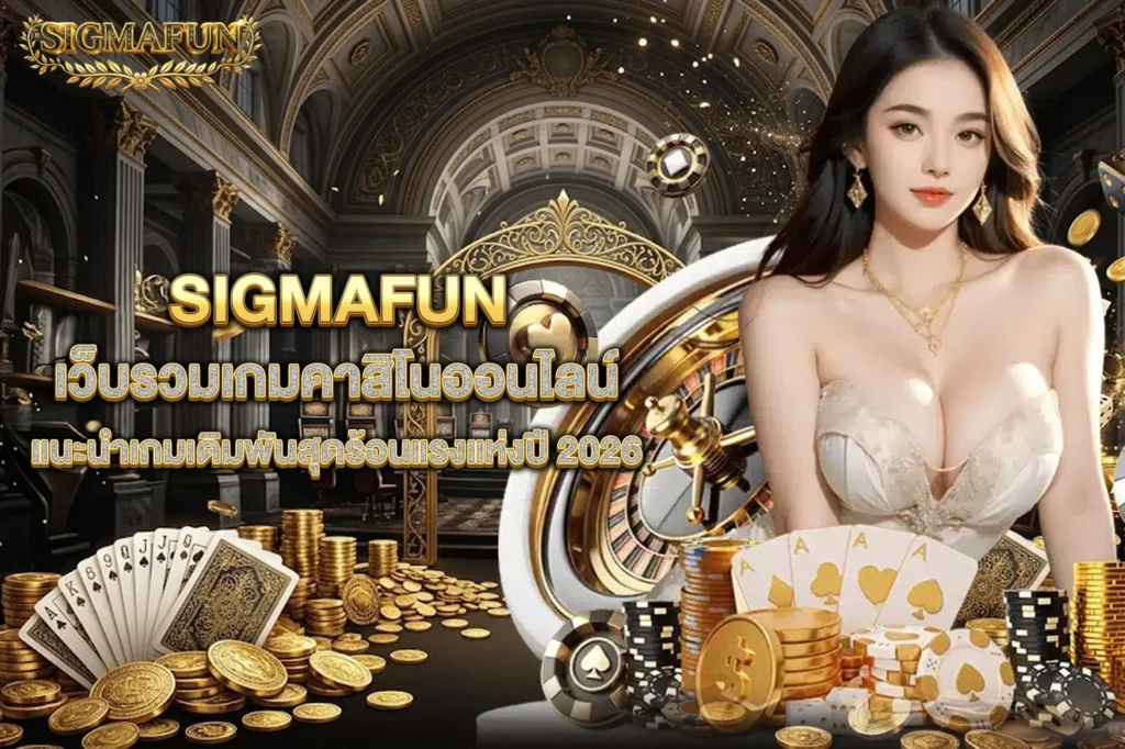 SIGMAFUN เว็บรวมเกมคาสิโนออนไลน์ แนะนำเกมเดิมพันสุดร้อนแรงแห่งปี 2026